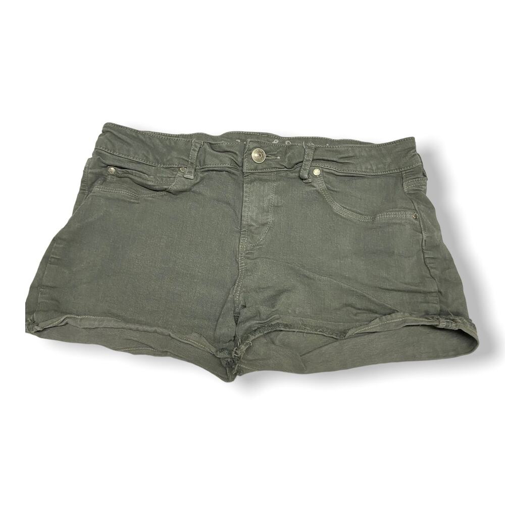 Articles of Society Womens Shorts Size 26 Olive Green Short Frayed